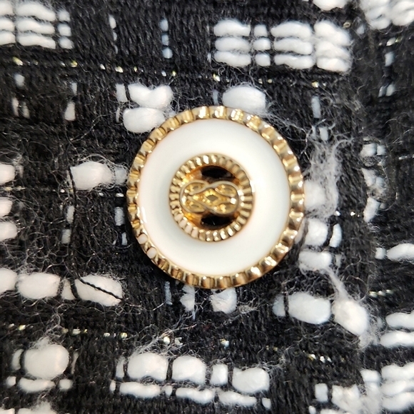 Girls Black & White Tweed Jacket, Size M/L ~ VGUC - Picture 4 of 8